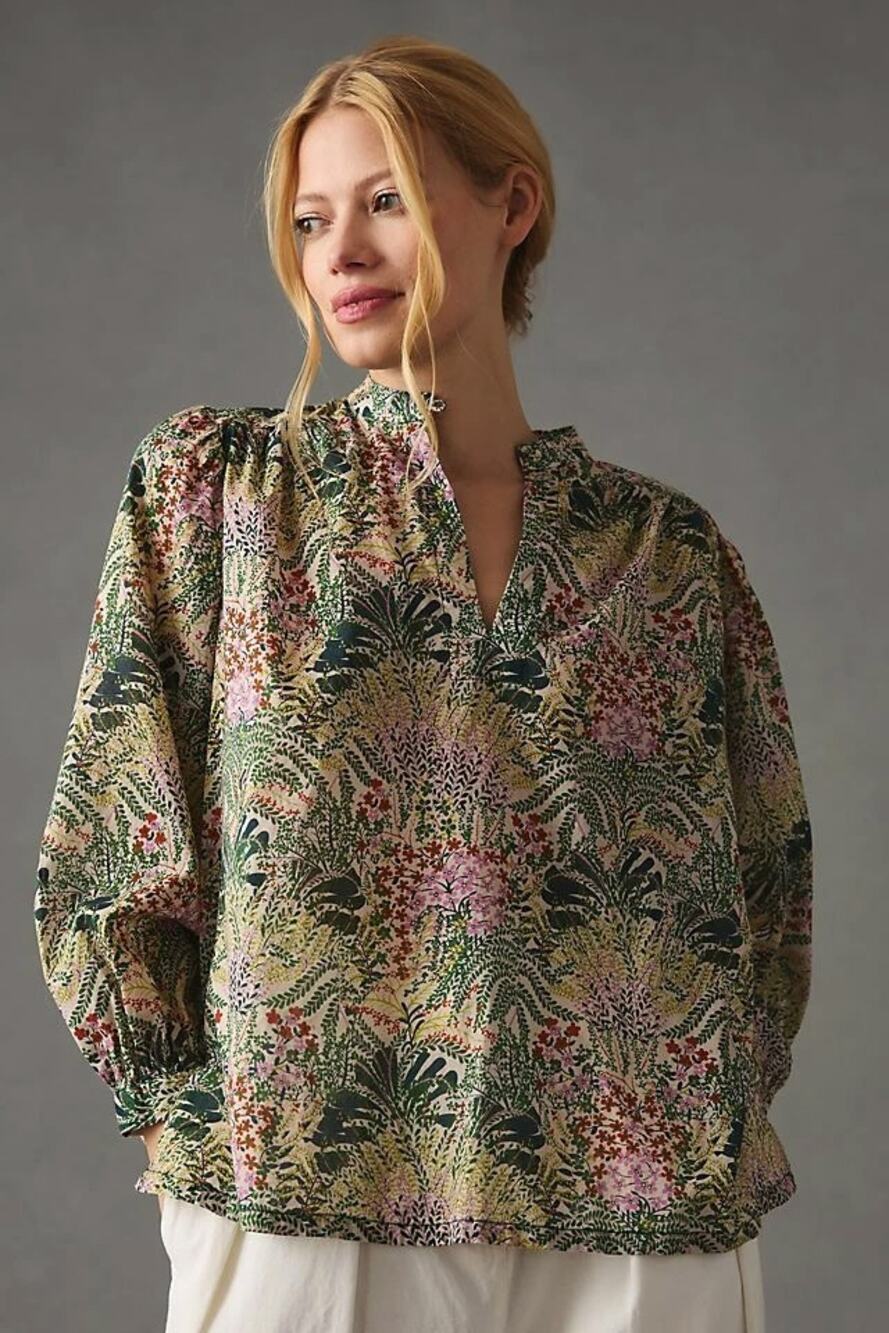 Birds Of Paradis By Trovata Bailey Blouse Floral Small S